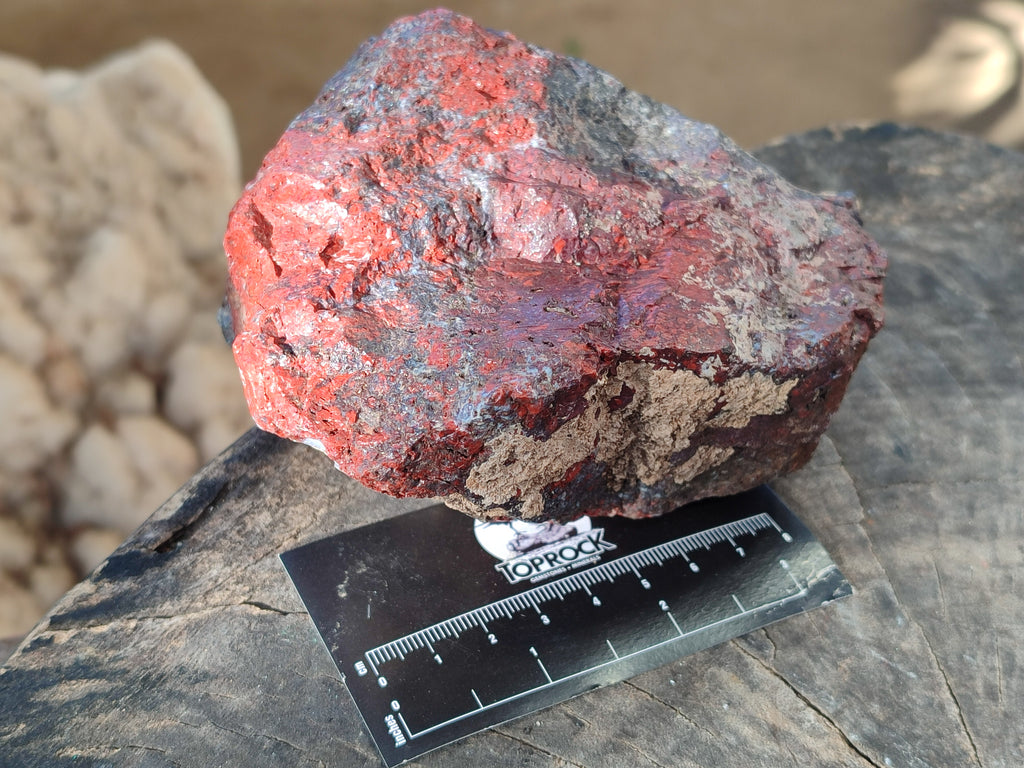 Natural Red Jasper Cobbed Specimens x 3 From Northern Cape, South Africa - Toprock Gemstones and Minerals 