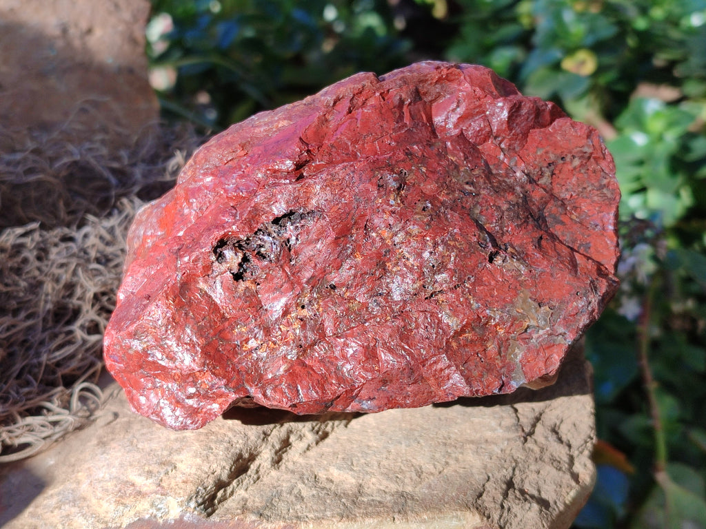 Natural Red Jasper Cobbed Specimens x 3 From Northern Cape, South Africa - Toprock Gemstones and Minerals 
