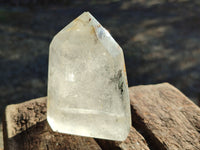 Polished Mixed Inclusion Quartz Crystals with Amethyst and Chlorite x 5 from Madagascar