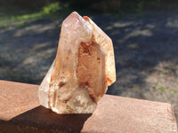 Polished Mixed Inclusion Quartz Crystals with Amethyst and Chlorite x 5 from Madagascar