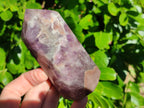 Polished Chevron Amethyst Points x 3 from Ankazobe, Madagascar - Toprock Gemstones and Minerals 