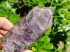 Polished Chevron Amethyst Points x 3 from Ankazobe, Madagascar - Toprock Gemstones and Minerals 