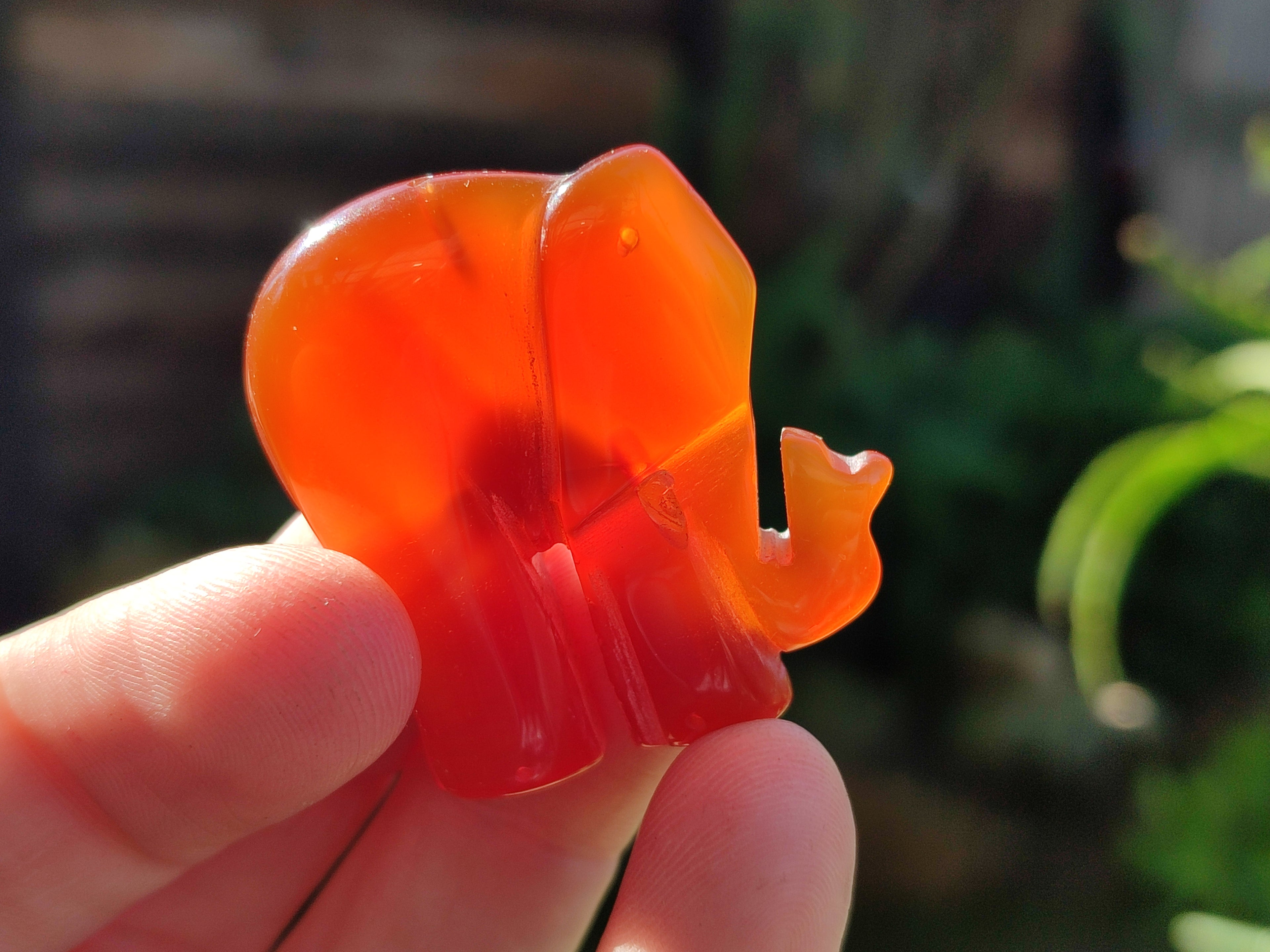 Polished Carnelian Agate Elephant Fridge Magnets - Sold per Item - From China - Toprock Gemstones and Minerals 