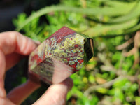 Polished Bastite Dragons Blood Stone Points x 5 From Tshipise, South Africa - Toprock Gemstones and Minerals 