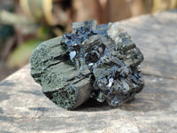 Natural Fibrous Schorl Black Tourmaline Crystals x 12 From Erongo, Namibia - Toprock Gemstones and Minerals 
