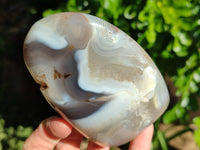 Polished Banded Agate Standing Free Forms x 3 From Madagascar - Toprock Gemstones and Minerals 
