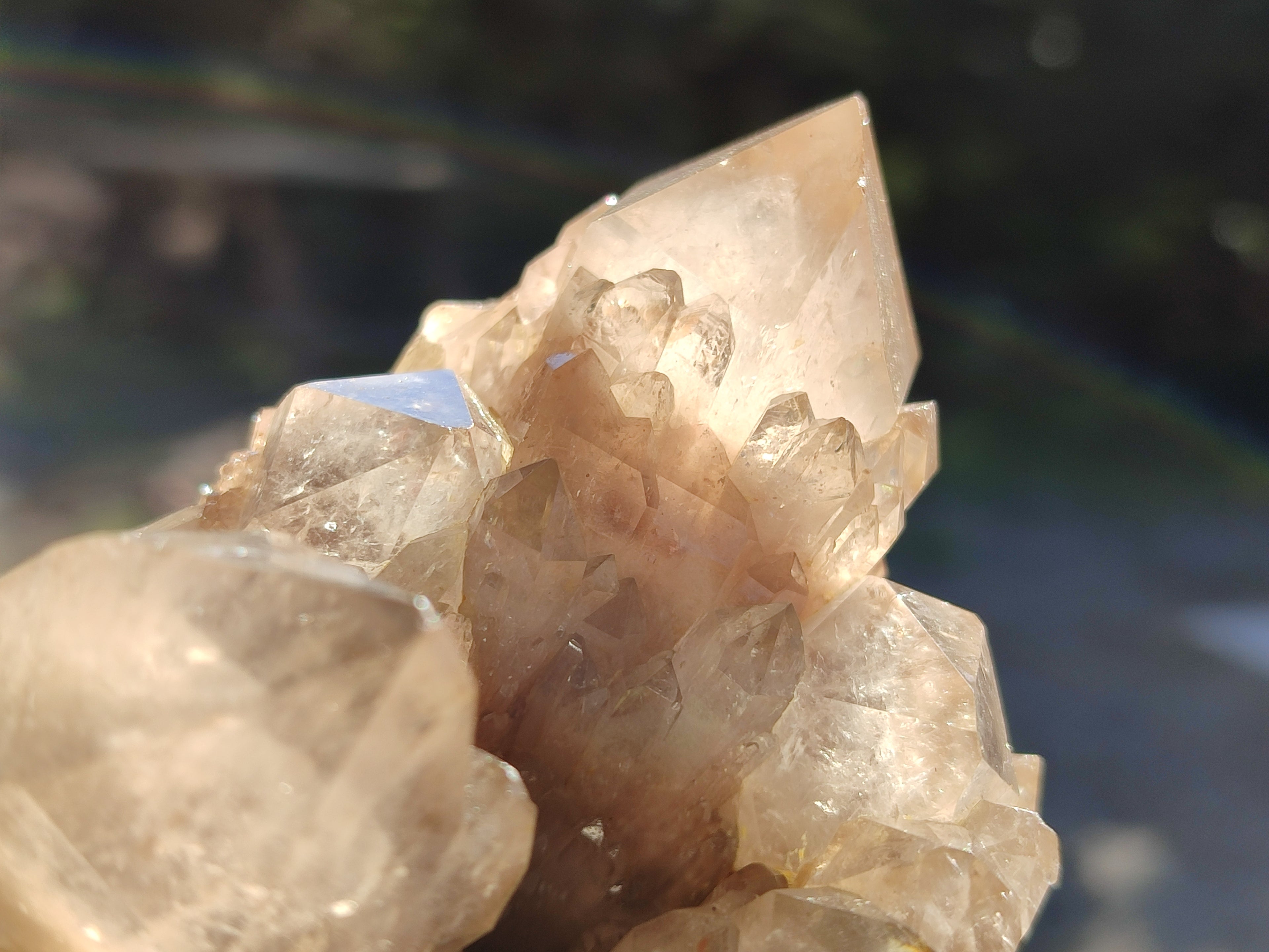 Natural White Phantom Cascading Quartz Clusters x 2 From Luena, Congo - Toprock Gemstones and Minerals 