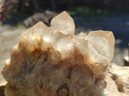 Natural White Phantom Cascading Quartz Clusters x 2 From Luena, Congo - Toprock Gemstones and Minerals 