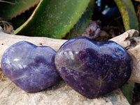 Polished Lepidolite with Pink Rubellite Hearts x 5 From Ambatondrazaka, Madagascar