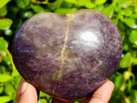 Polished Lepidolite with Pink Rubellite Hearts x 5 From Ambatondrazaka, Madagascar