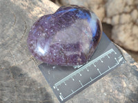 Polished Lepidolite with Pink Rubellite Hearts x 5 From Ambatondrazaka, Madagascar