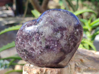 Polished Lepidolite with Pink Rubellite Hearts x 5 From Ambatondrazaka, Madagascar