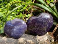 Polished Lepidolite with Pink Rubellite Hearts x 5 From Ambatondrazaka, Madagascar