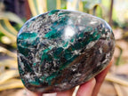 Polished Emerald Mica In Matrix Standing Free Forms x 3 From Mutoko, Zimbabwe - Toprock Gemstones and Minerals 