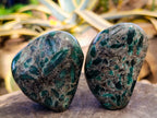 Polished Emerald Mica In Matrix Standing Free Forms x 3 From Mutoko, Zimbabwe - Toprock Gemstones and Minerals 