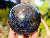Polished Iolite Spheres x 2 From Ambatofinandrahana, Madagascar - Toprock Gemstones and Minerals 
