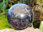 Polished Iolite Spheres x 2 From Ambatofinandrahana, Madagascar - Toprock Gemstones and Minerals 