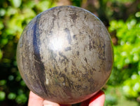 Polished Rare Pharaoh Stone Pyrite in Basalt Sphere x 1 From Iron Duke Mine, Zimbabwe - Toprock Gemstones and Minerals 