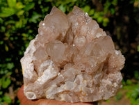 Natural Phantom Cascading Smokey Quartz Cluster x 1 From Luena, Congo - Toprock Gemstones and Minerals 