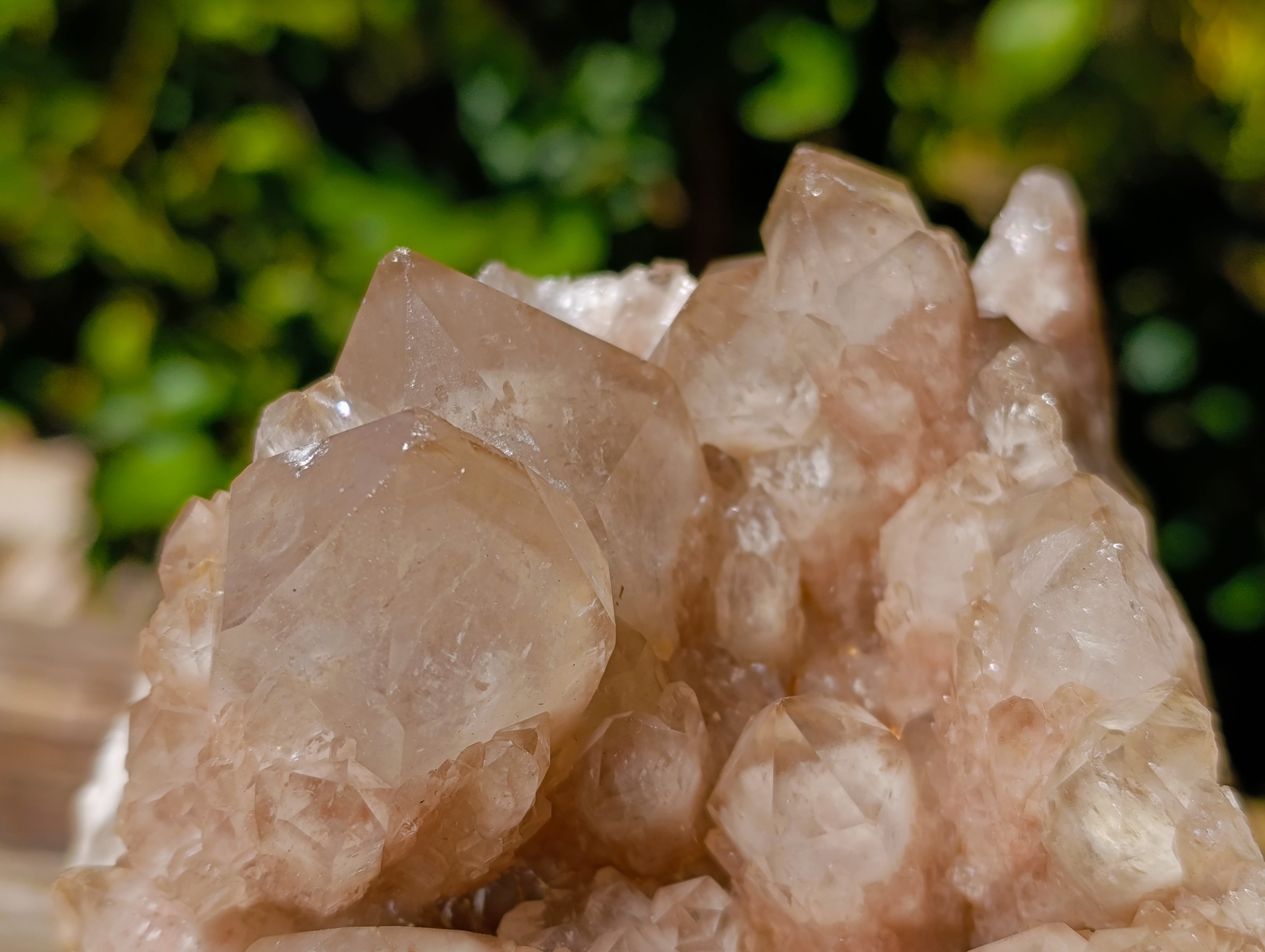 Natural Phantom Cascading Smokey Quartz Cluster x 1 From Luena, Congo - Toprock Gemstones and Minerals 
