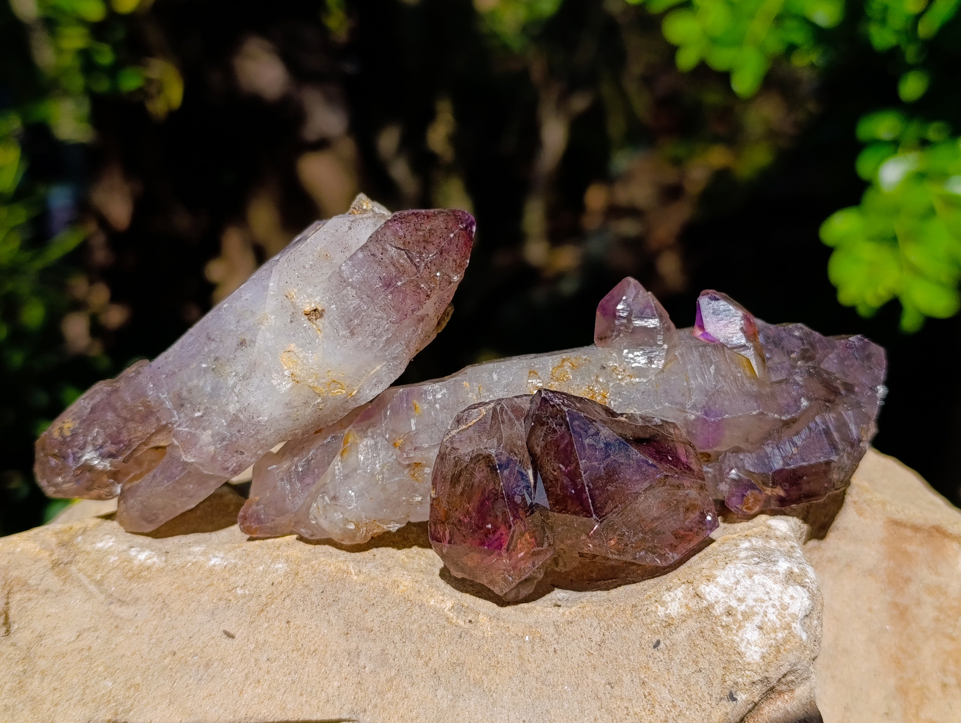 Natural Hand Made Chiredzi Amethyst Conglomerate Specimens x 6 From Zimbabwe - Toprock Gemstones and Minerals 