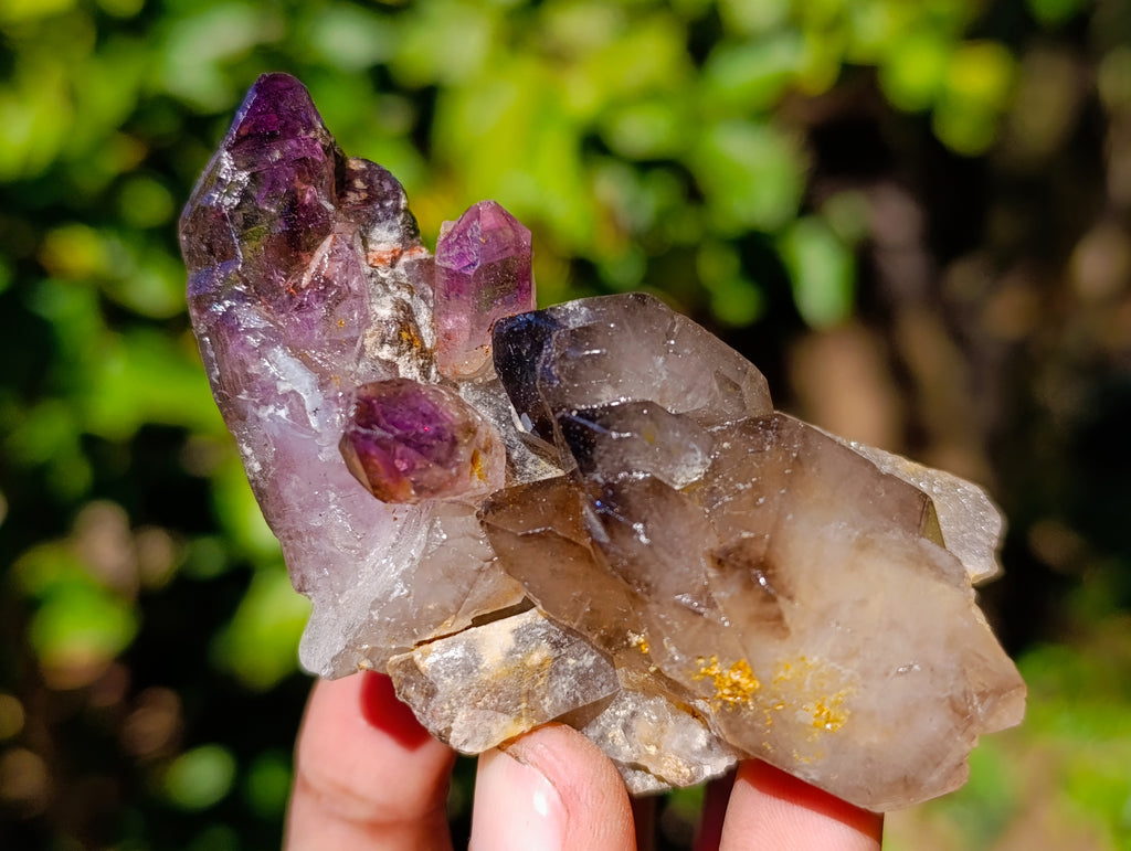 Natural Hand Made Chiredzi Amethyst Conglomerate Specimens x 6 From Zimbabwe - Toprock Gemstones and Minerals 
