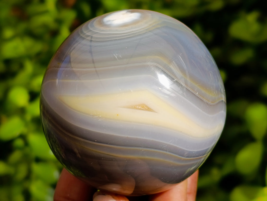 Polished Banded Agate Spheres x 4 From Madagascar - Toprock Gemstones and Minerals 