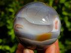 Polished Banded Agate Spheres x 4 From Madagascar - Toprock Gemstones and Minerals 