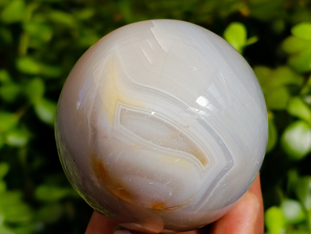 Polished Banded Agate Spheres x 4 From Madagascar - Toprock Gemstones and Minerals 