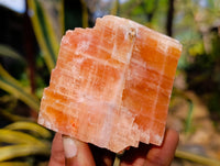 Natural Rhombohedral Sunset Orange Calcite Specimens x 12 From Spitzkop, Namibia - Toprock Gemstones and Minerals 