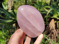 Polished Rose Quartz Standing Free Forms x 3 From Ambatondrazaka, Madagascar - Toprock Gemstones and Minerals 