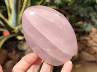 Polished Rose Quartz Standing Free Forms x 3 From Ambatondrazaka, Madagascar - Toprock Gemstones and Minerals 