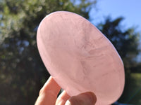 Polished Rose Quartz Standing Free Forms x 3 From Ambatondrazaka, Madagascar - Toprock Gemstones and Minerals 