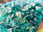Natural Dioptase On Dolomite with Malachite Specimens x 2 From Likasi, Congo - Toprock Gemstones and Minerals 