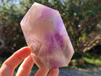 Polished Chevron Amethyst Points x 2 from Ankazobe, Madagascar - Toprock Gemstones and Minerals 