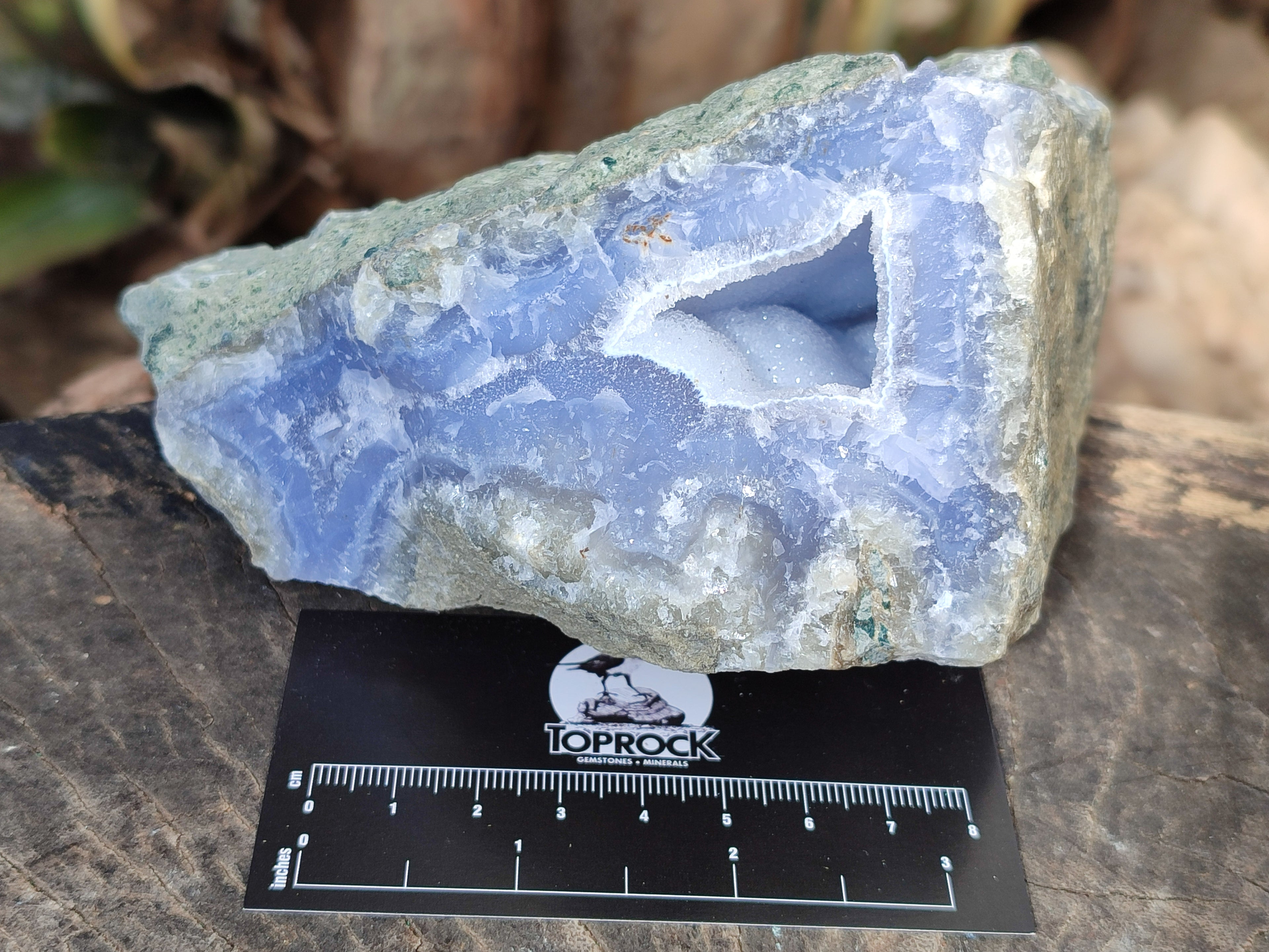 Natural Blue Lace Agate Geodes x 4 From Nsanje, Malawi - Toprock Gemstones and Minerals 