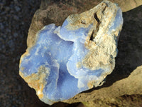 Natural Blue Lace Agate Geodes x 4 From Nsanje, Malawi - Toprock Gemstones and Minerals 