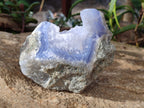 Natural Blue Lace Agate Geodes x 4 From Nsanje, Malawi - Toprock Gemstones and Minerals 