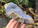 Natural Blue Lace Agate Geodes x 4 From Nsanje, Malawi - Toprock Gemstones and Minerals 
