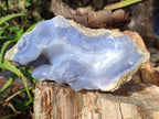 Natural Blue Lace Agate Geodes x 4 From Nsanje, Malawi - Toprock Gemstones and Minerals 