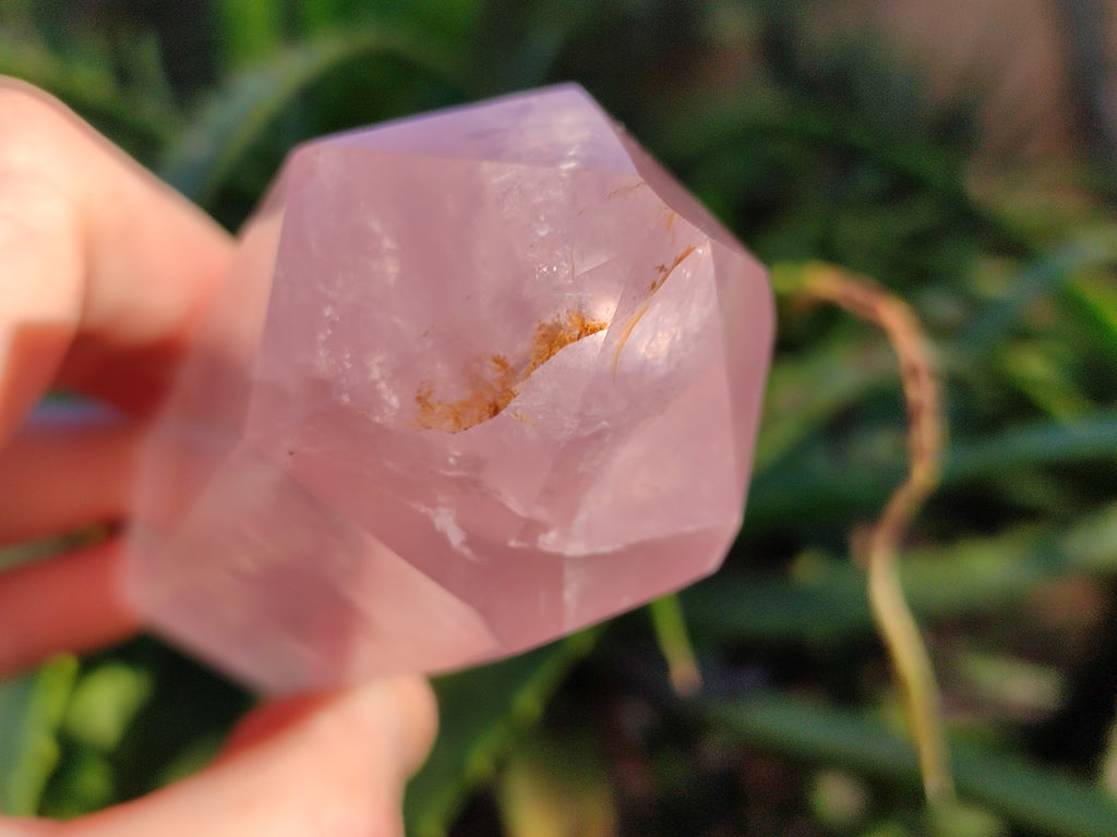 Polished Double Terminated Rose Quartz Points x 4 From Ambatondrazaka, Madagascar - Toprock Gemstones and Minerals 