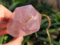 Polished Double Terminated Rose Quartz Points x 4 From Ambatondrazaka, Madagascar - Toprock Gemstones and Minerals 