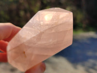 Polished Double Terminated Rose Quartz Points x 4 From Ambatondrazaka, Madagascar - Toprock Gemstones and Minerals 