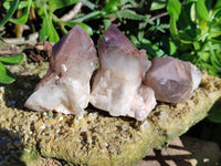 Natural Red Hematoid Quartz Clusters x 12 From Karoi, Zimbabwe