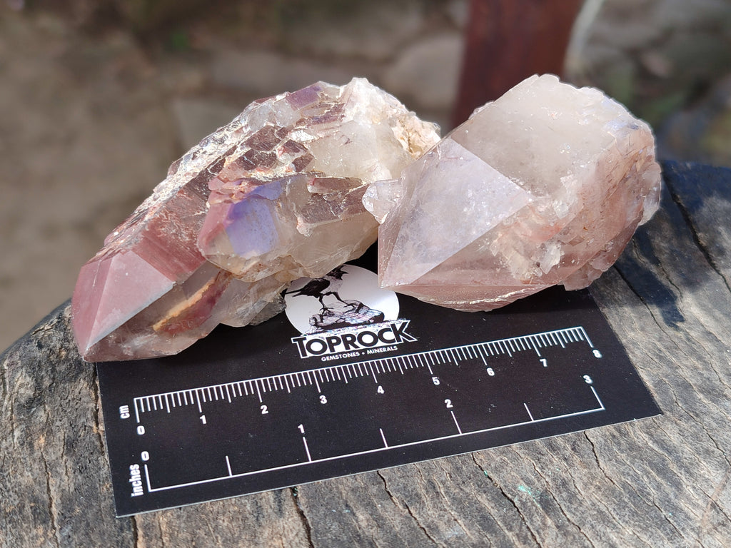 Natural Red Hematoid Quartz Clusters x 12 From Karoi, Zimbabwe - Toprock Gemstones and Minerals 