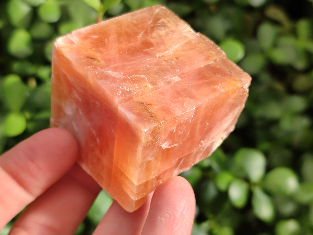 Natural Rhombohedral Sunset Orange Calcite Specimens x 24 From Spitzkop, Namibia - Toprock Gemstones and Minerals 
