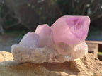 Natural Jacaranda Amethyst Quartz Cluster x 3 From Mumbwa, Zambia - Toprock Gemstones and Minerals 