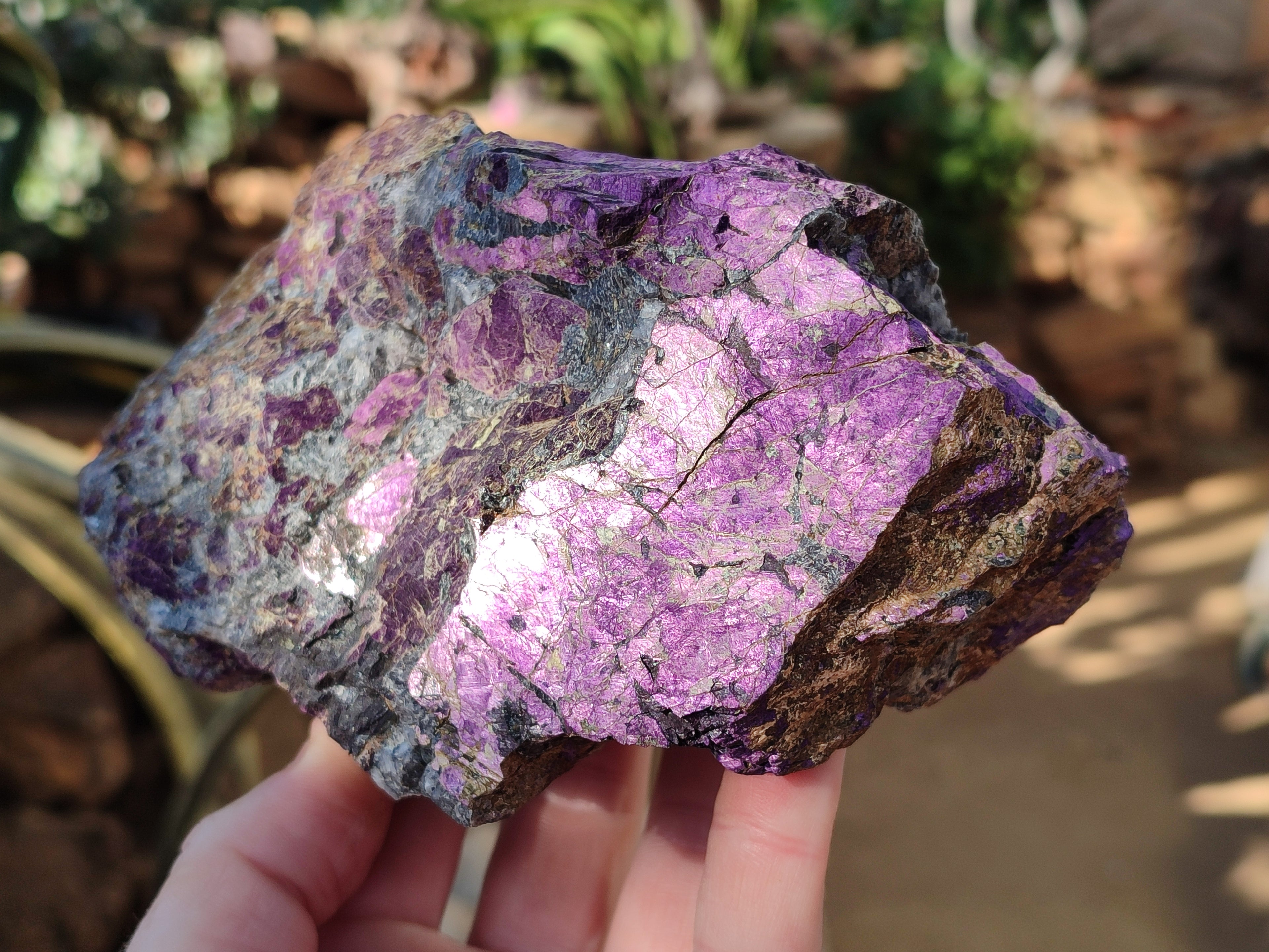 Natural Metallic Purpurite Cobbed Specimens x 3 From Erongo, Namibia - Toprock Gemstones and Minerals 