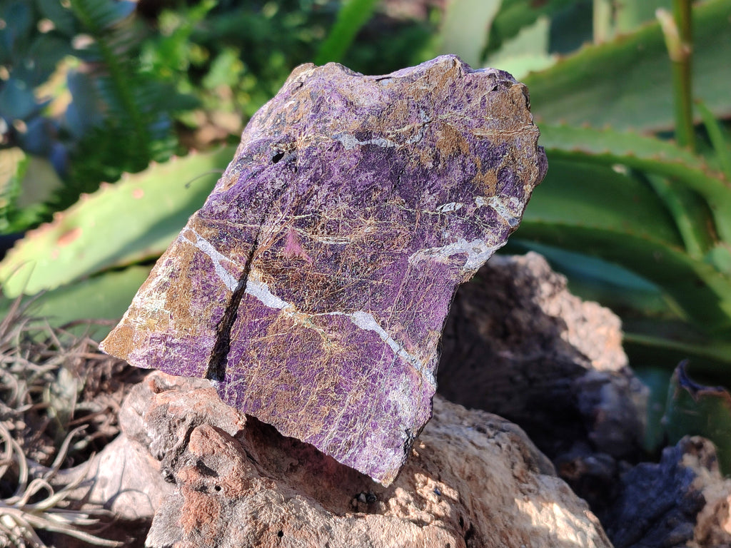 Natural Metallic Purpurite Cobbed Specimens x 3 From Erongo, Namibia - Toprock Gemstones and Minerals 