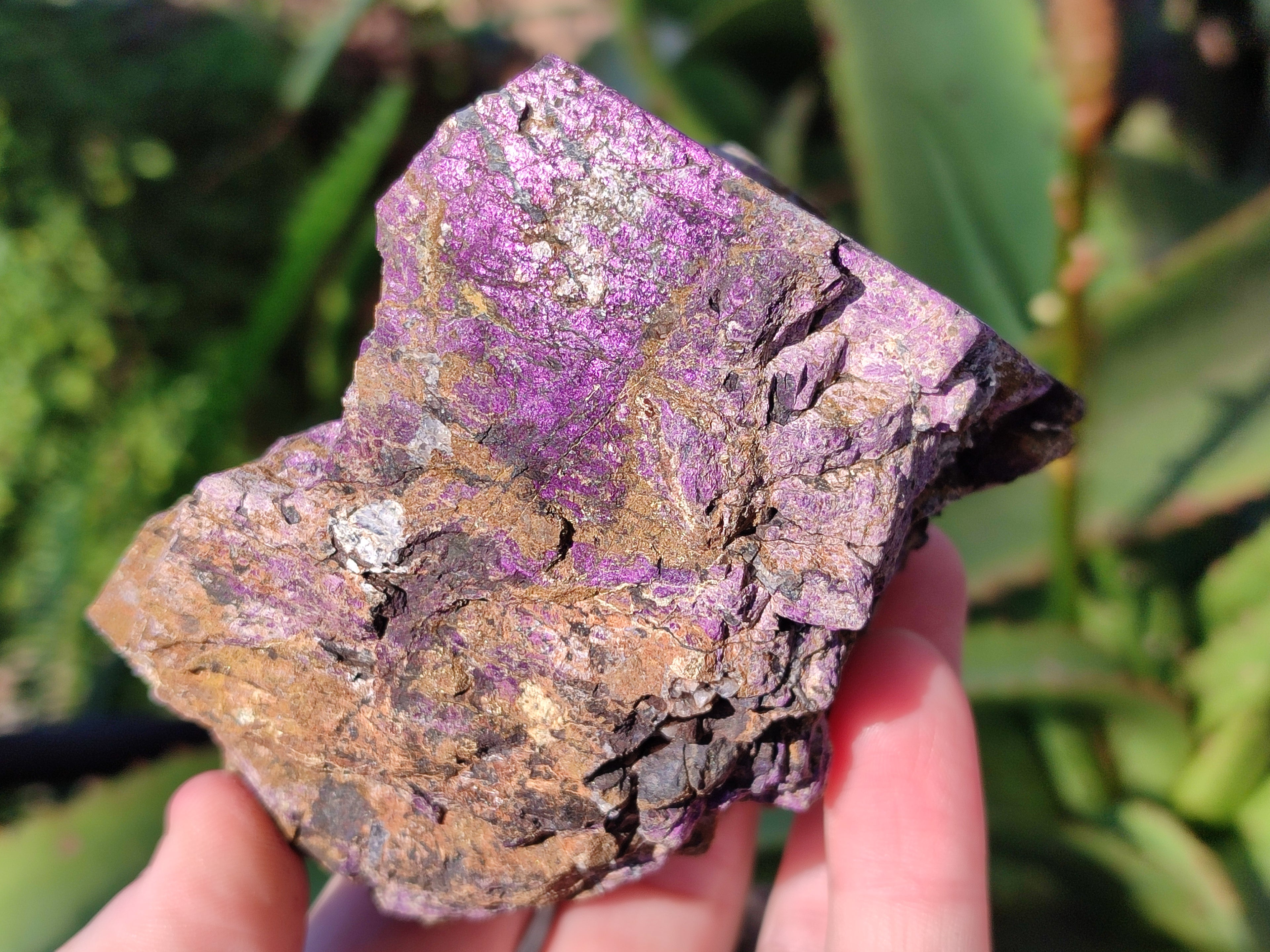 Natural Metallic Purpurite Cobbed Specimens x 3 From Erongo, Namibia - Toprock Gemstones and Minerals 